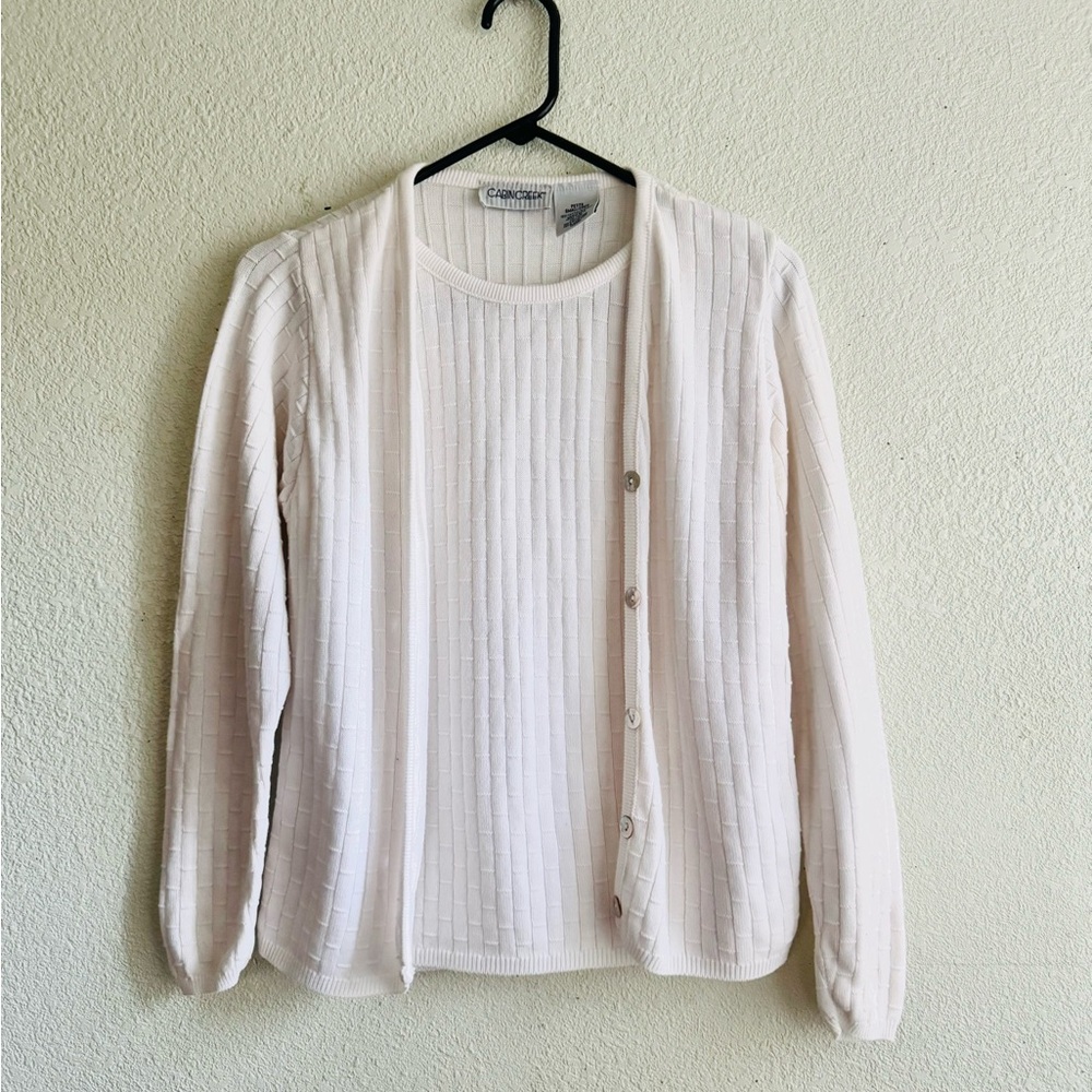 Cabin Creek Women’s Cardigan Small Petite Sweater Layered Long Sleeve